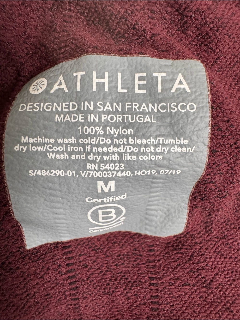 Athleta Speeight Glow Tank Racerback Burgundy Women’s M - Picture 5 of 6